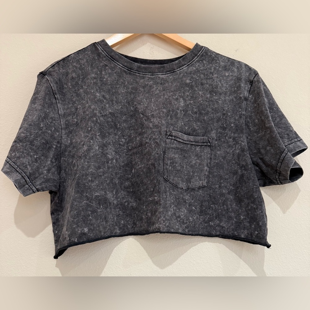 Original Use Charcoal Black Crop Top Size Medium